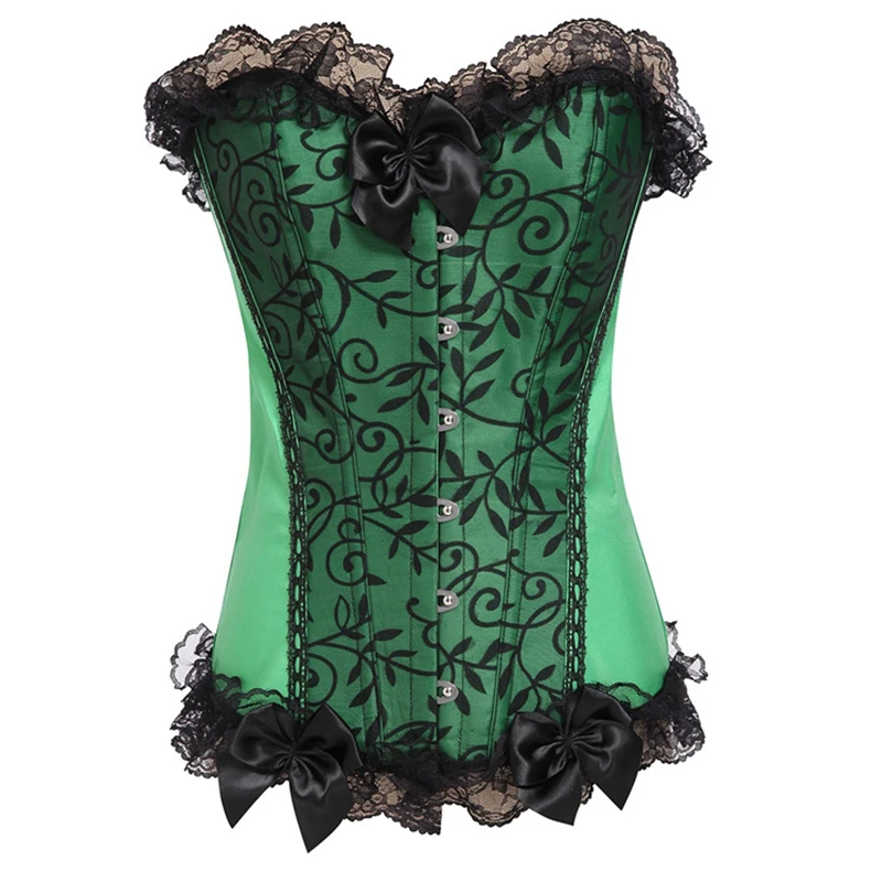 

Sexy Lingerie Women Gothic Lace Up Overbust Corset Waist Trainer Bustier Top Body Shapewear Slimming Clothing Plus Size S-6XL