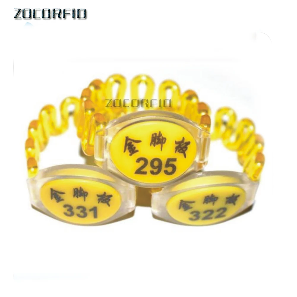 

100pcs 125khz EM4100 Read Only RFID Adjustable Smart Wristband, Access Control Card Wrist band Bracelet Tag, customized Logo