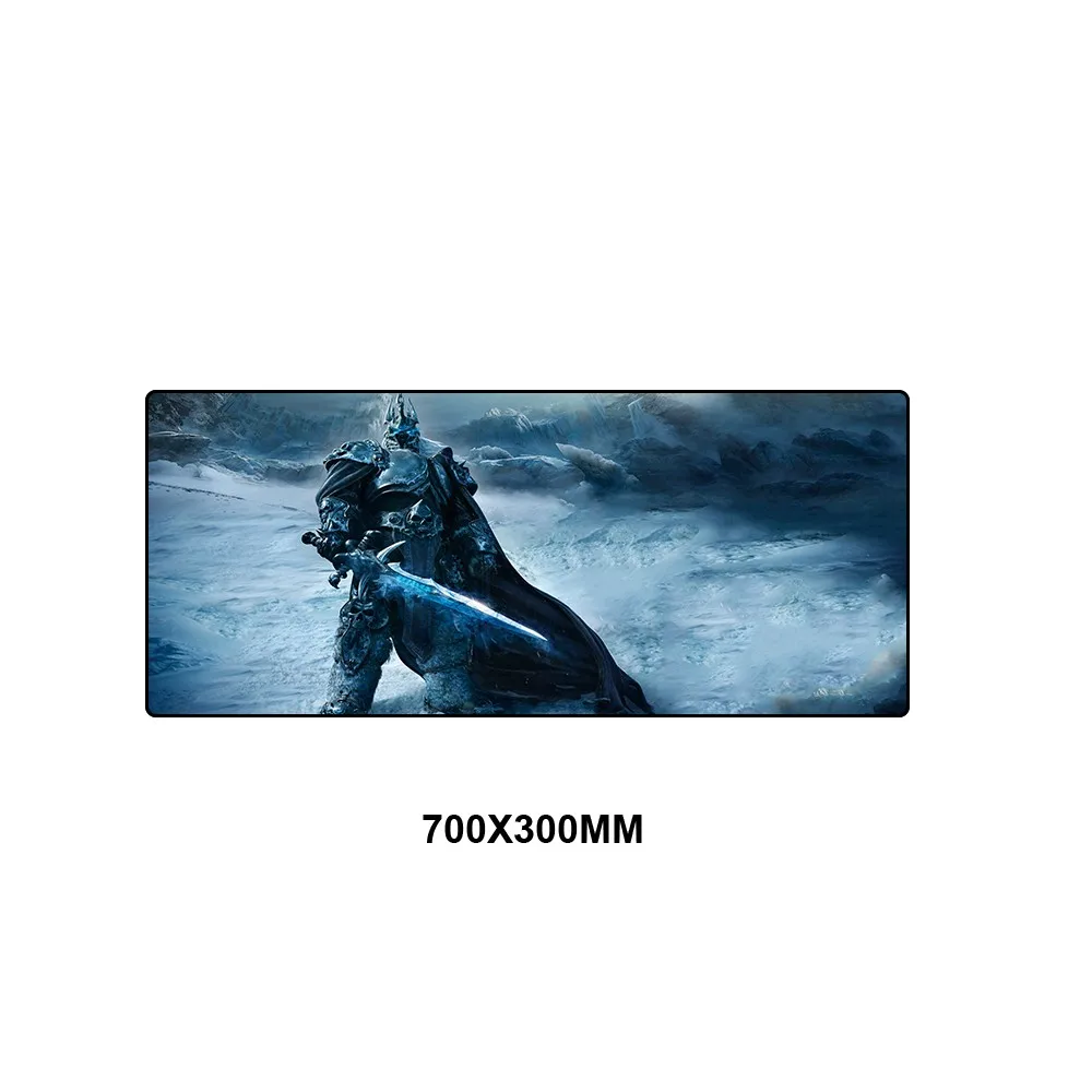 Warcraft Mouse Pad XL Large Mousepad Anti-slip Big Desk Gaming Gamer Mouse Keyboard Mat 70x30cm Rubber Locking Edge Computer Pad - Цвет: MSSJ-RW039