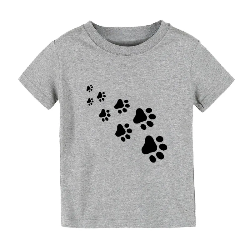 

cat paws Print Kids tshirt Boy Girl shirt Children Toddler Clothes Funny Street Top Tees CZ-142
