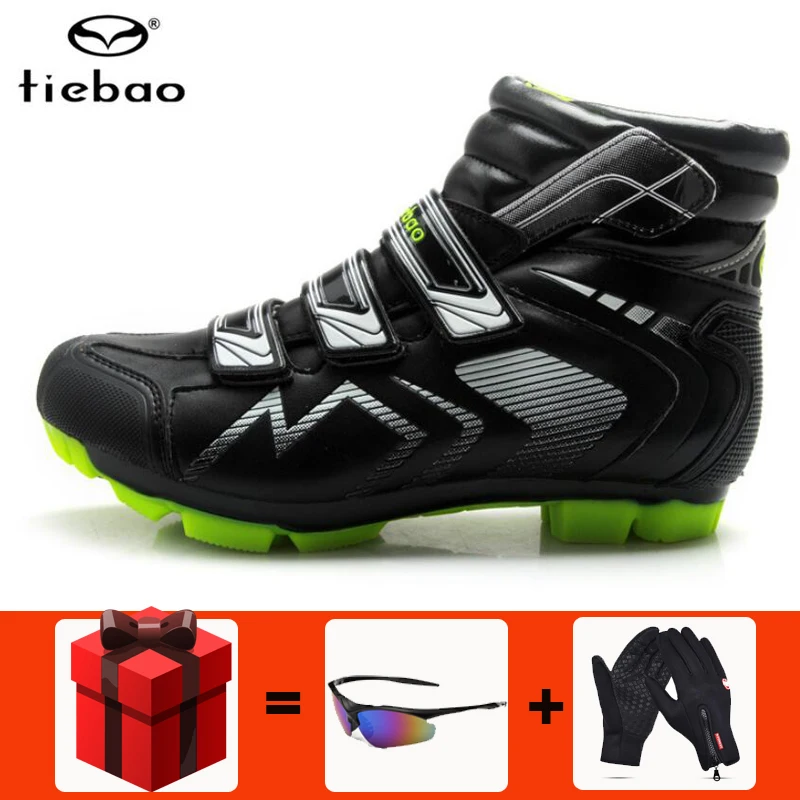 

Tiebao Winter Cycling Shoes men Sapatilha Ciclismo MTB Professional Mountain Bike Riding Reflective Bicycle Shoes Cycle Sneakers