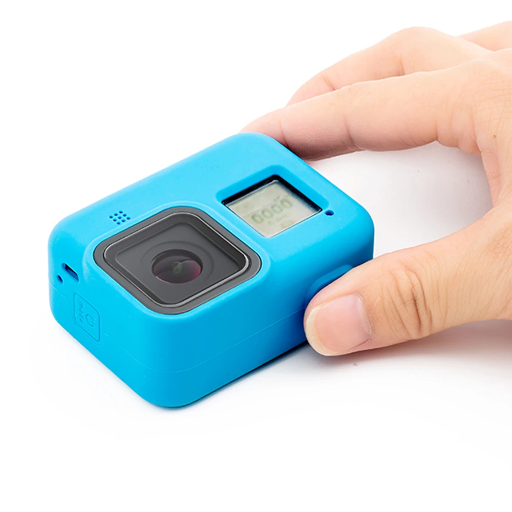 Защитный силиконовый чехол для GoPro Hero 8 s+ ремешок, черные аксессуары, мягкая резиновая рамка, защитный чехол для Go Pro