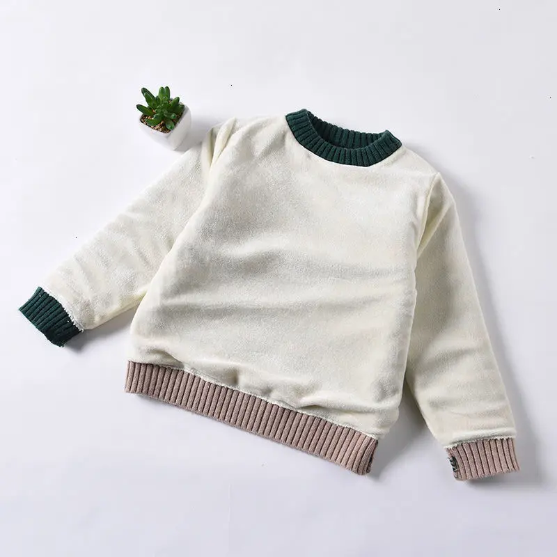 Детские свитера; зимний Повседневный хлопковый толстый вязаный пуловер для маленьких мальчиков; топы для маленьких мальчиков; Детский Теплый свитер из бархата; одежда