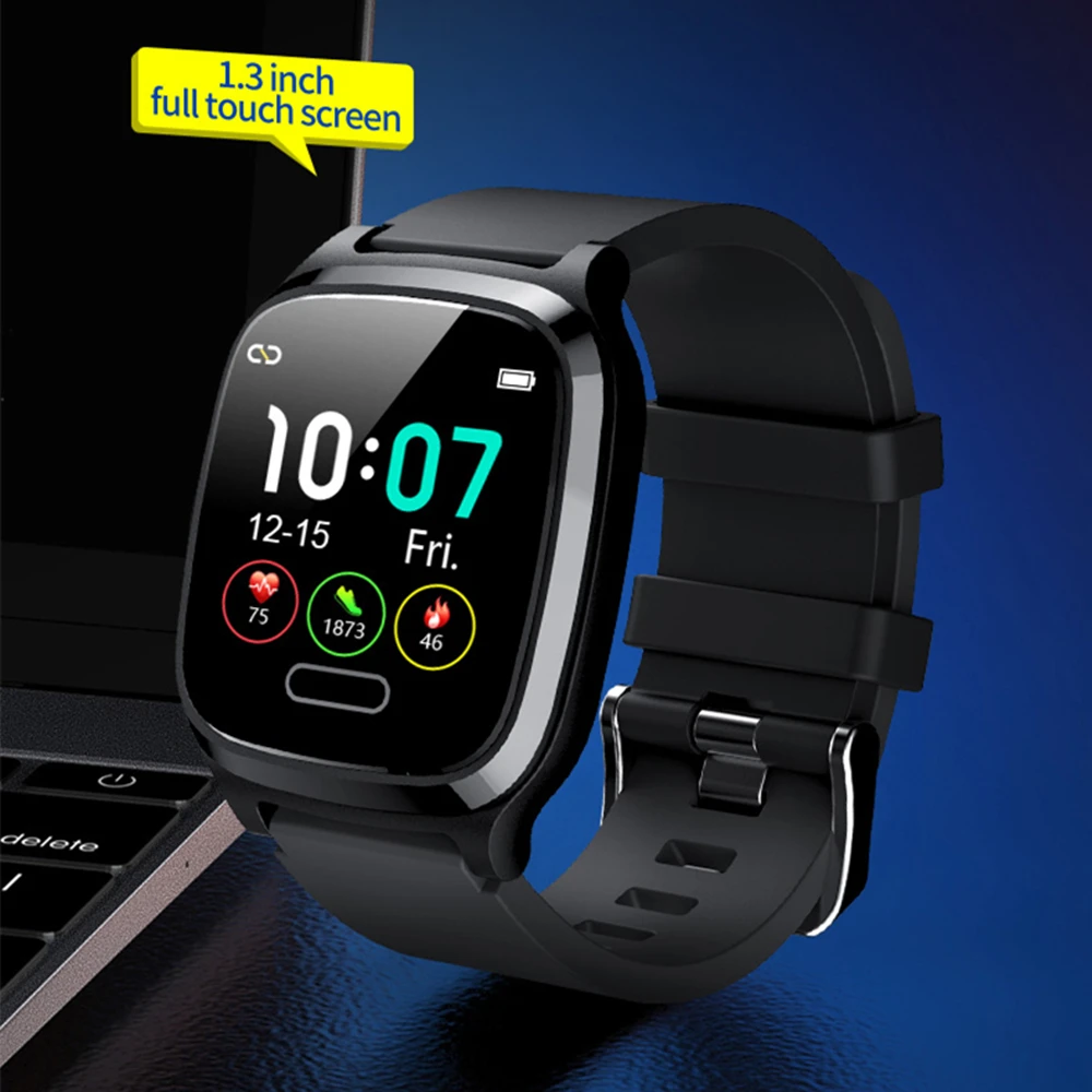 L8star R9 1,3 дюймов ips полностью умные часы с сенсорным экраном в реальном времени мониторинг сердечного ритма кровяное давление водонепроницаемый смарт-браслет