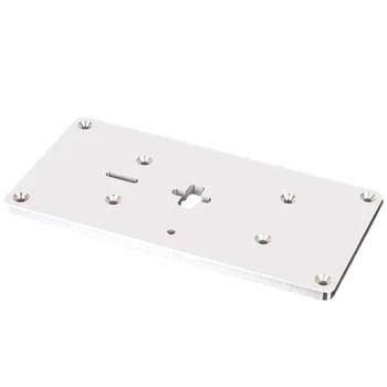 

Aluminum Plunge Router Table Insert Plate Small Size Multifuctional Household for Electric Curve Saw Woodworking Tool