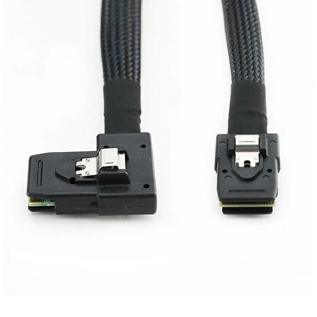 Mini Sas Line Sff-8087 к Mini Sas 36P Sff-8087 90 градусов Боковой изгиб карточная линия