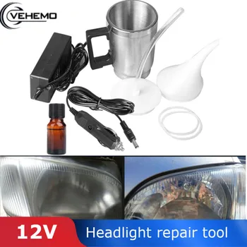 

Vehemo 12V Stainless Steel Repair for Tool Car Heating Cup Restoration Lens Refurbished Atomized Repair Headlight Car Heating