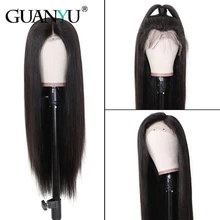 Glueless парики на кружевном фронте для женщин бразильские волосы remy прямые 13*4 парики на кружевном фронте с детскими волосами предварительно сорванные передние парики