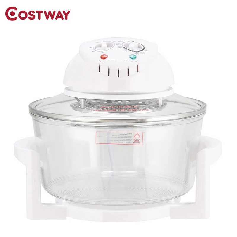 

Costway High Quality 1300W Infrared Halogen Convection Turbo Oven Adjustable Temperature Cooking Appliances Oven EP23583US