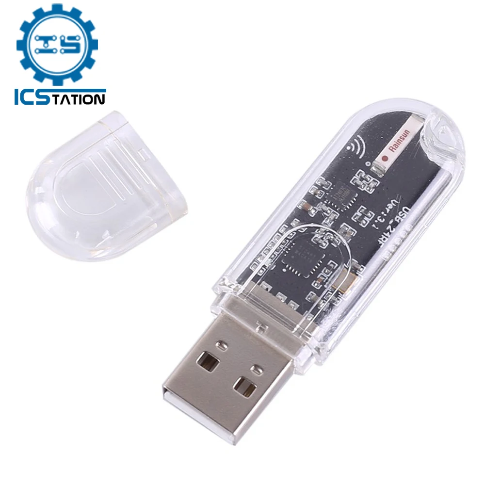 Беспроводной модуль приемопередатчика nRF24L01 2 4 ГГц USB Wi-Fi приемник 22 дБм UART TTL