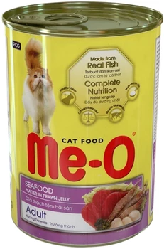 

ME-O ME-O CAT ADULT for adult cats with seafood in shrimp jelly 400g