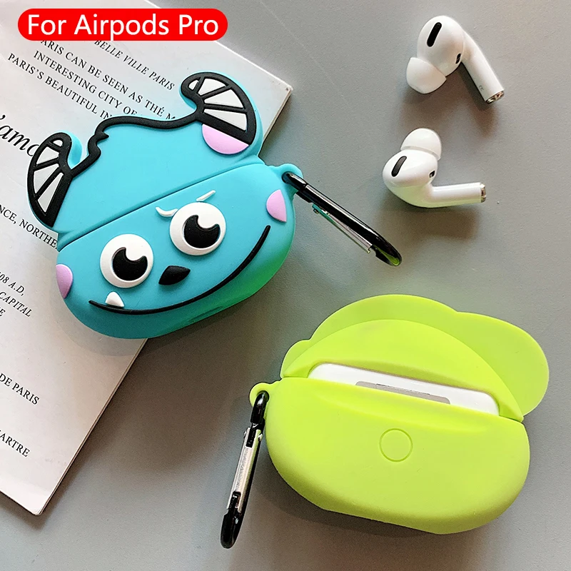 Милые Мультяшные беспроводные bluetooth-наушники для airpods pro Чехол защитный чехол Apple Airpods Pro гарнитура силиконовый мягкий чехол s