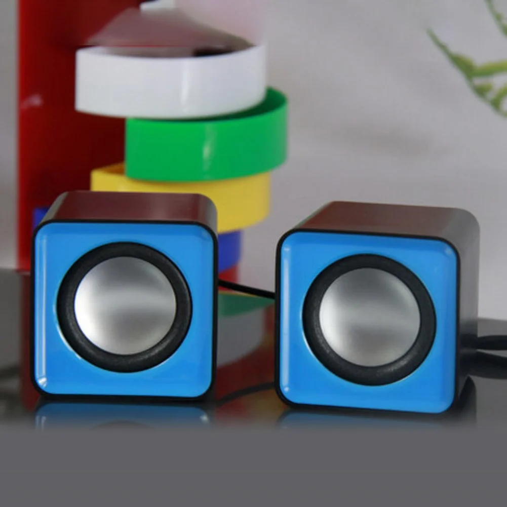 Мини Портативный USB 2,0 проводной музыкальный динамик, Громкий динамик для настольного компьютера, компьютера, настольного динамика