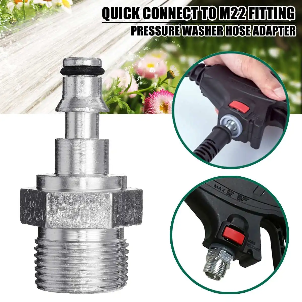 1pcs Quick Connection Pressure Washer Guns Hose Fitting To M22 Adapter For Vax Home Car Washer Washing Machine Connector Tool Garden Water Connectors Aliexpress