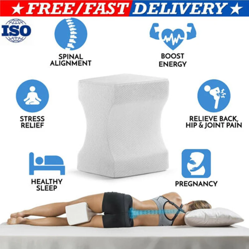 

Knee Pillow Leg Pillow For Sleeping Cushion Orthopedic Memory Foam Support Between Side Sleepers Rest Leg Pad