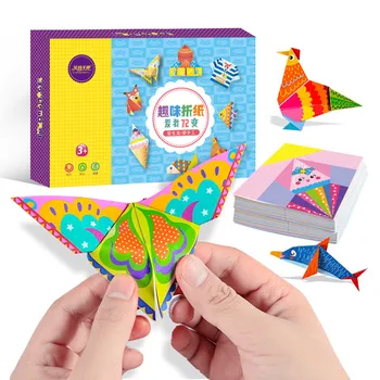 

152Pcs/set DIY Educational Origami Paper Cutting Book Crafts Children Handmade Toys Kindergarten Fun Puzzle Baby Kids Toy Gifts