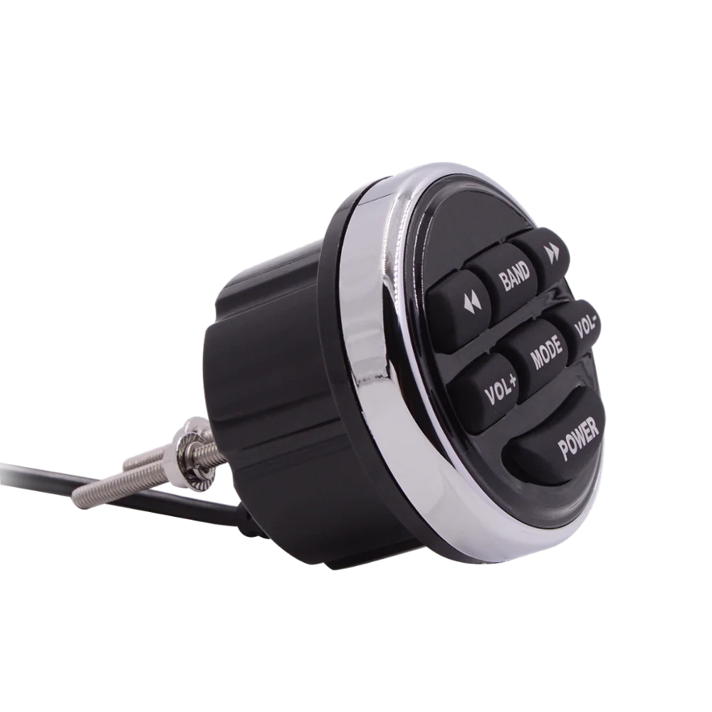 Водонепроницаемый морской Bluetooth стерео аудио FM AM MP3 плеер+ приемник проводной пульт дистанционного управления для ATV UTV гольф-карт лодка мотоцикл
