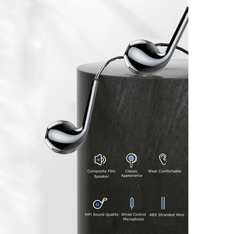 1,2 м Пульт дистанционного управления оригинальные наушники-капельки со стерео для samsung iphone для Xiaomi huawei OPPO VIVO Проводная Спортивная Музыкальная гарнитура
