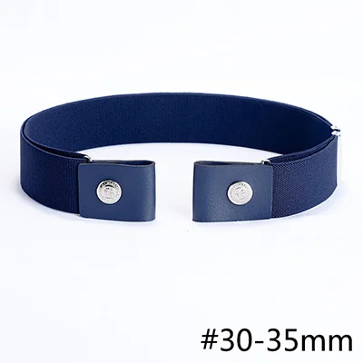 30-35mm Deepeel 30/35mmX70-110cm полиэстер Эластичная лента невидимый ремень Дикий резинкой, не вызывает аллергию, Sanp пряжки ремня аксессуары YB246 - Цвет: 30-35mm