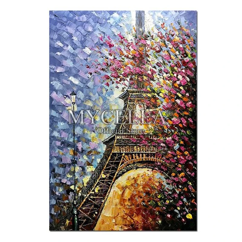 DIY Paris Tower Diamond Painting Square Full Drill Kit for Adults Landscape 5D kit Number Kits | Дом и сад