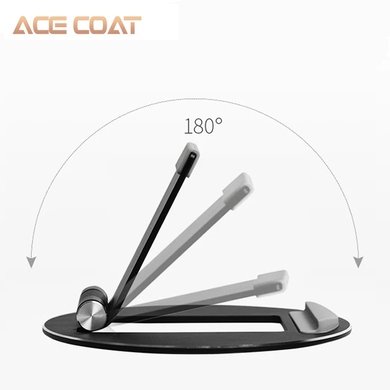 ACECOAT алюминиевый сплав планшетный кронштейн Настольный мобильный телефон регулируемый кронштейн Универсальный мобильный телефон складной портативный
