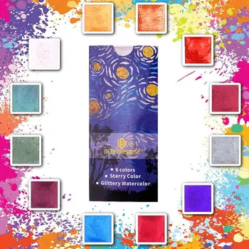 

Watercolor Paint Set Portable Metal Box Watercolor Pigment for Beginners Students Kids Drawing Art Paint Supplies