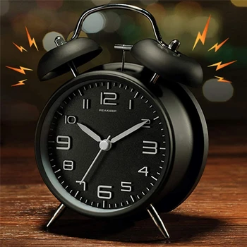 Twin Bell Metal Alarm Clock 2