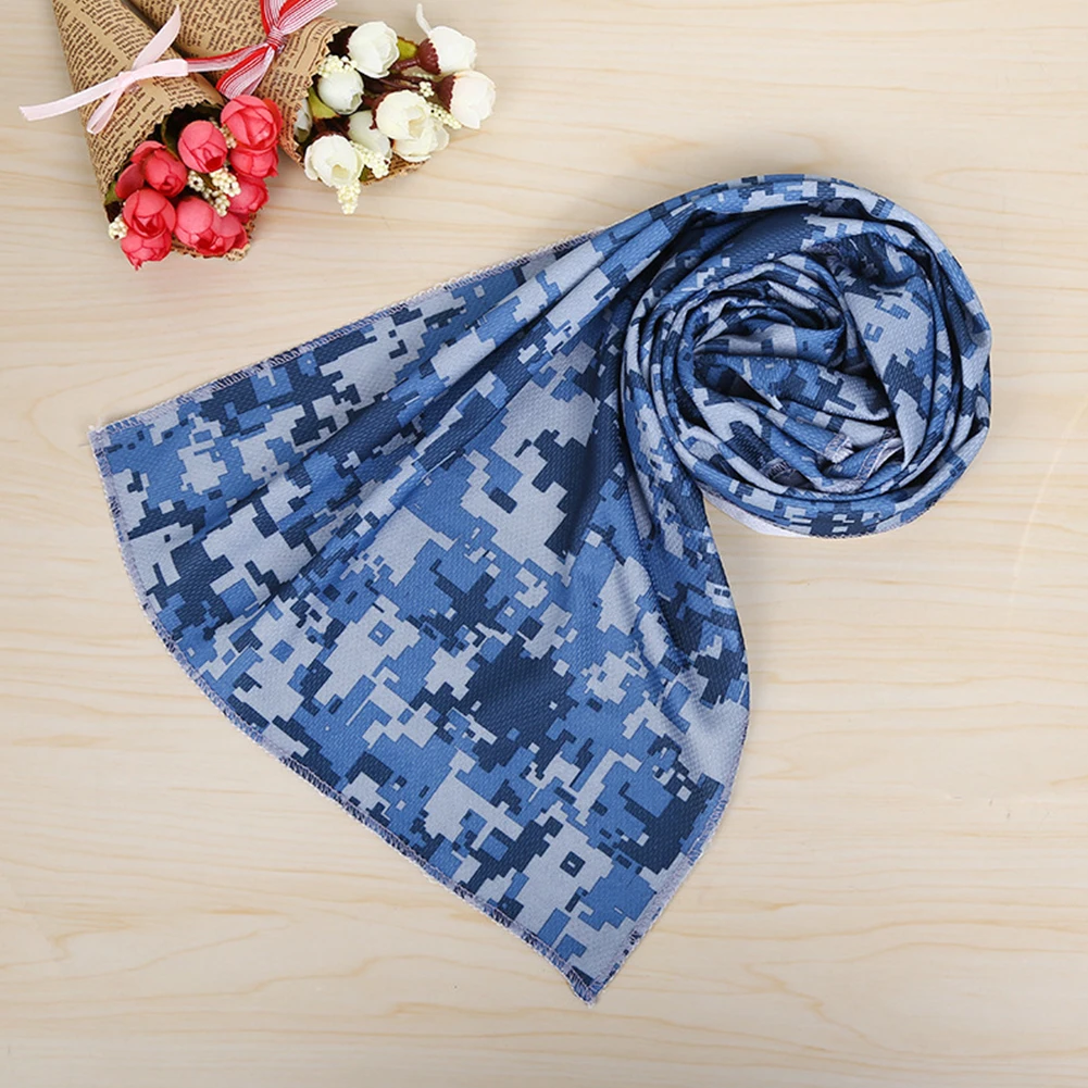 

Sweat Absorb Summer Outdoor Activities Washable Portable Camo Cooling Breathable Printing Lightweight Sport Towels
