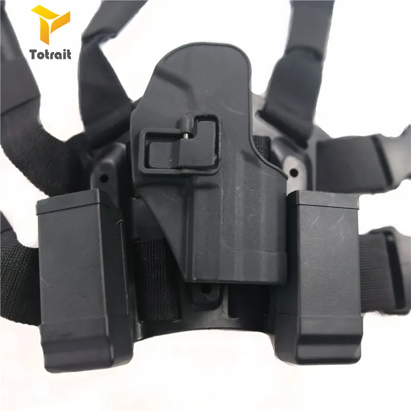 Totrait тактическая быстрая прямая HK USP компактная ножная кобура для оружия армейская Военная кобура для стрельбы черный/зеленый/песочный - Цвет: black