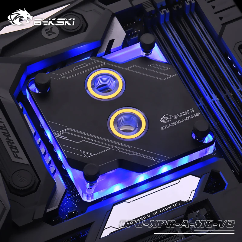 Процессор-XPR-A-MC-V2 BYKSKI Новое поступление процессор блоки, совместимые LGA 1366 1151 115x2011 2066 кулер подключения материнской платы 5 в 3pin заголовок