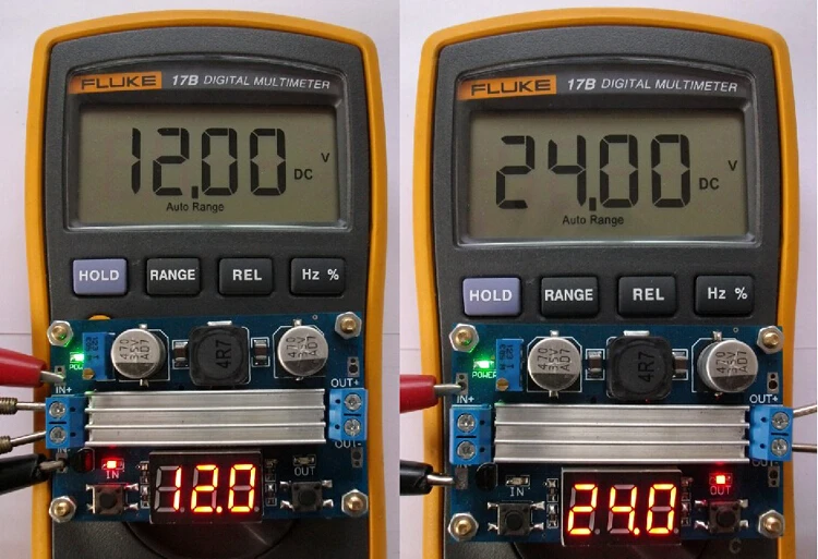 DC-DC модуль высокой мощности с регулируемым повышением 3,0~ 35V Rise 3,5~ 35V 100W с цифровым дисплеем вольтметр