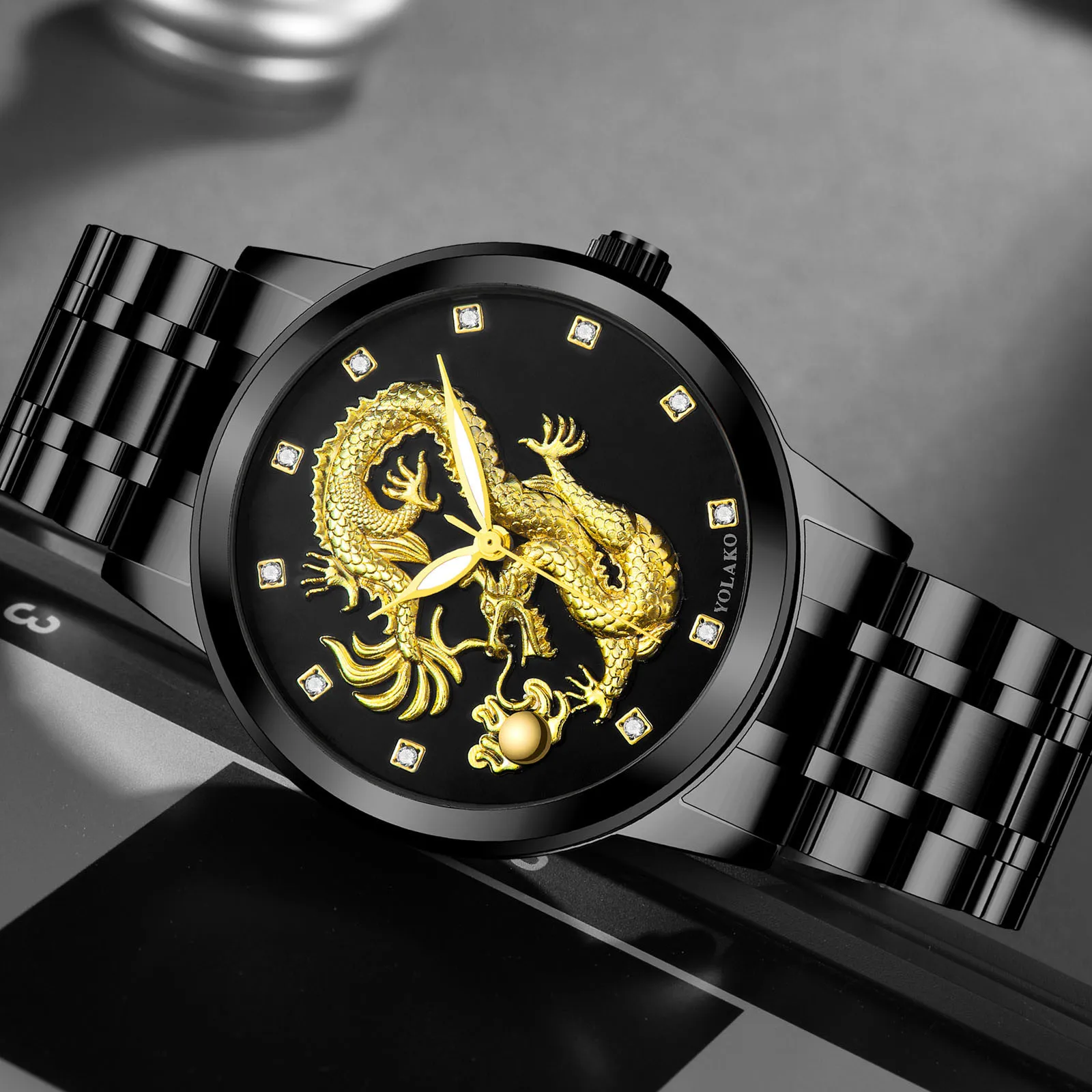 Часы наручные мужские кварцевые брендовые Роскошные сплав стильный дизайн