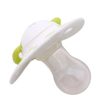 

1pcs Cartoon Nipple Newborn Babys Nipple Pacifiers Baby Cartoon Sleeping Soft Silicone Pacifiers Pattern Random Kids Green