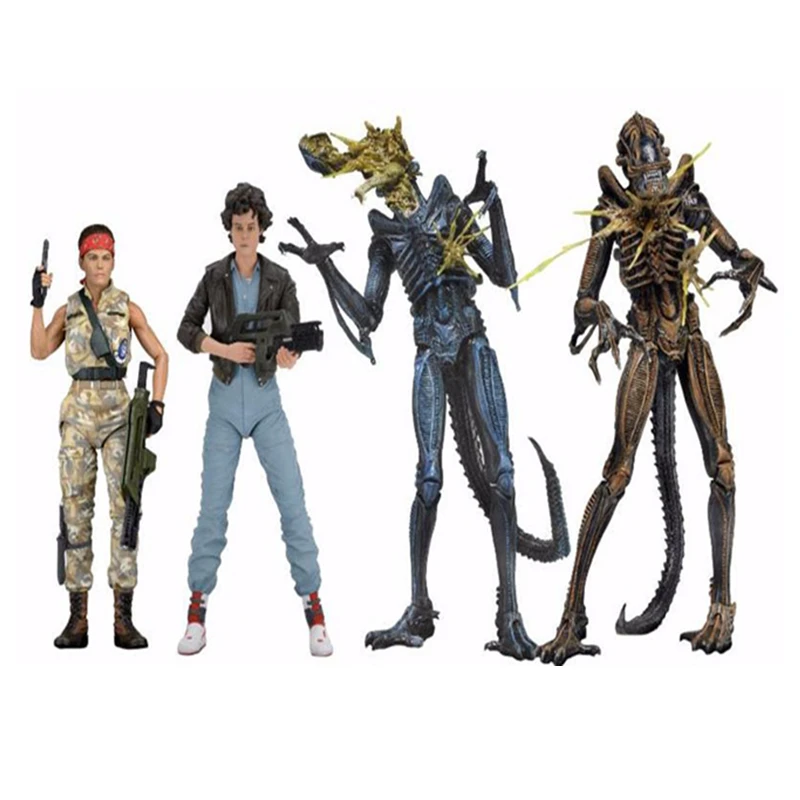 NECA Alien Wave 12 LT.Ellen Ripley Bomber Xenomorph Warrior Battle поврежденная ПВХ экшн-фигурка Модель Кукла