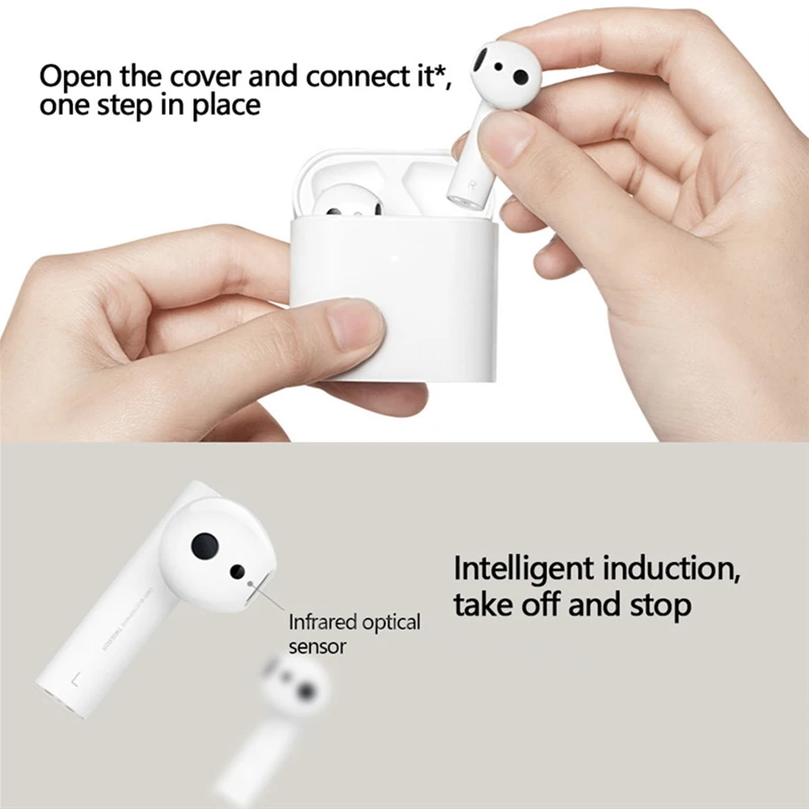 Najtaniej Oryginalny Xiao mi Air 2 TWS Airdots Pro 2 mi Air 1 prawdziwe bezprzewodowe słuchawki ENC Bluetooth 5 sterowana dotykiem sterowanie głosem LHDC Dyna mi c