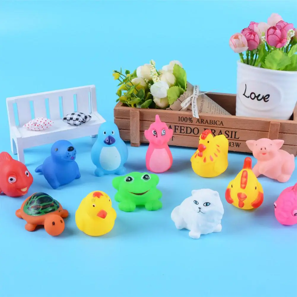 Детские купальные игрушки для душа сжимающиеся вокальные животные утка жираф игрушка "Морской Лев"