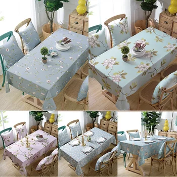 

Table Cloth Linen Tablecloth Waterproof Rectangular Wedding Decoration Table Cloths Kitchen Ornaments for Home Fabric for Party