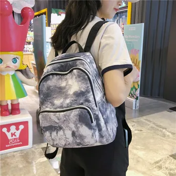 

Backpack 2020 New Female Mini Fashion Small College Student Gradient Color Backpack Korean Tie-dye Schoolbag Female