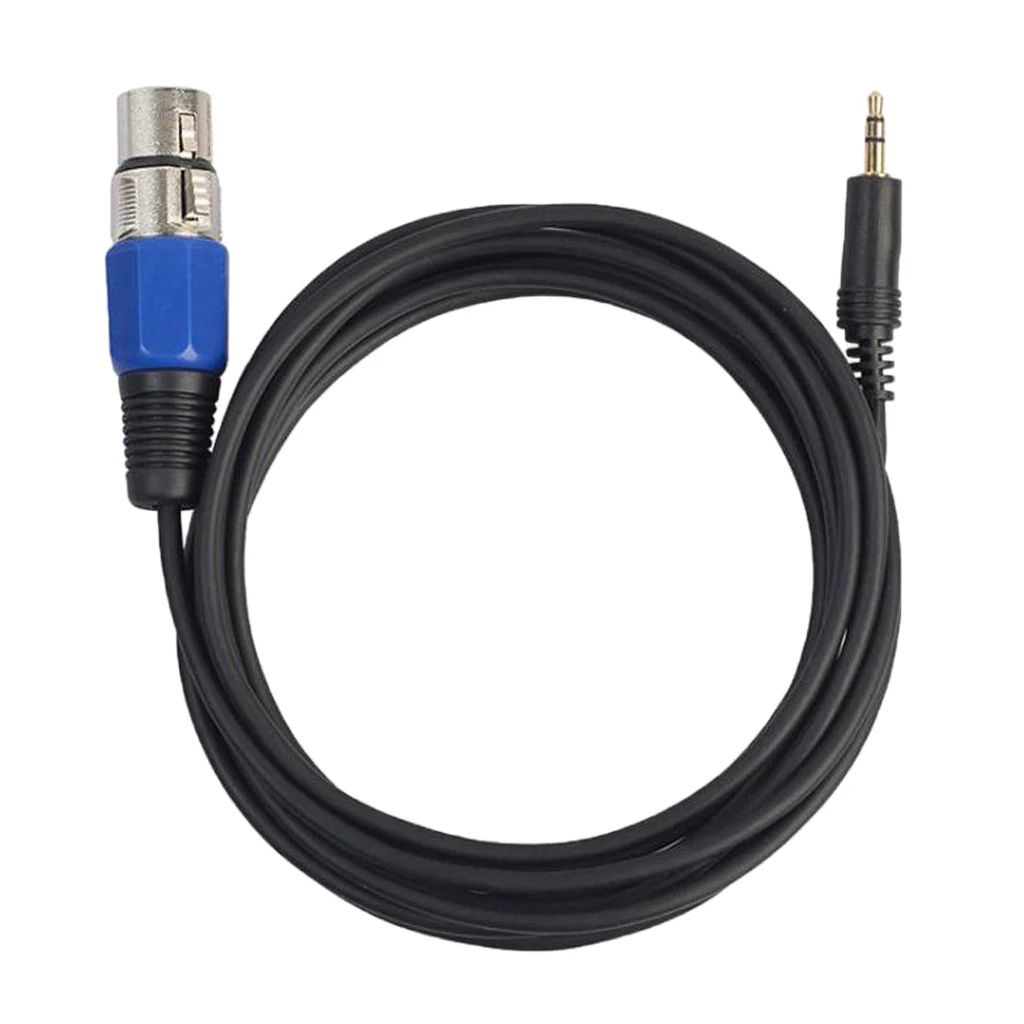 1.5 m 3 Pin XLR Female to 3.5mm Male Stereo Plug-In Audio Conversion Connector Adapter for Microphone Speaker Mixer