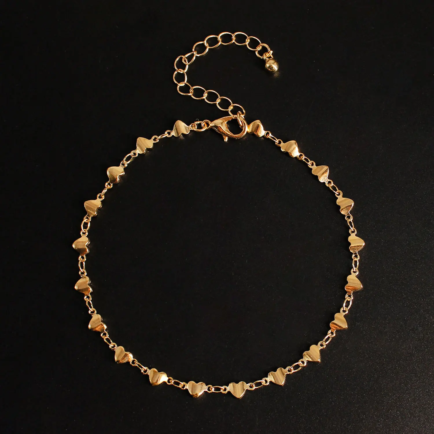 

Hot Selling New Products Women's-Style Multi-Peach Heart Anklet Alloy Maintains Color Foot Ornaments