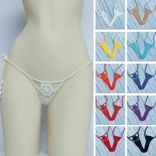 Вязанные крючком стринги женские Мини Бикини Низ пляжные микро купальники стринги бикини для загара шорты