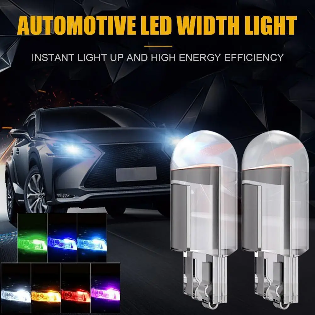 6W Bright T10 LED Auto Car Interior COB Width Wedge Bulb Light 12V White 