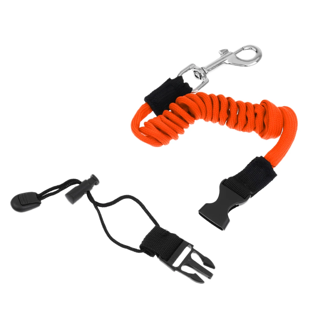 MultipleColors 140cm Elastic Coiled Cord Lanyard SUP Leash For Kayak Canoe Paddle Fishing Rod for Water Sports