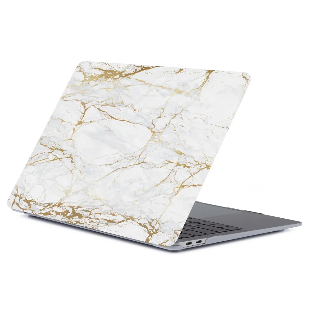 Твердый чехол с мраморным узором для нового Macbook Air Pro 13 1" дюймов A1932 A1989 A1466 Жесткий Чехол для ноутбука