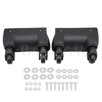 

BQLZR 2 x 18cm Width 360 Degree Swivel Conjoined Suitcase Luggage Wheels W036