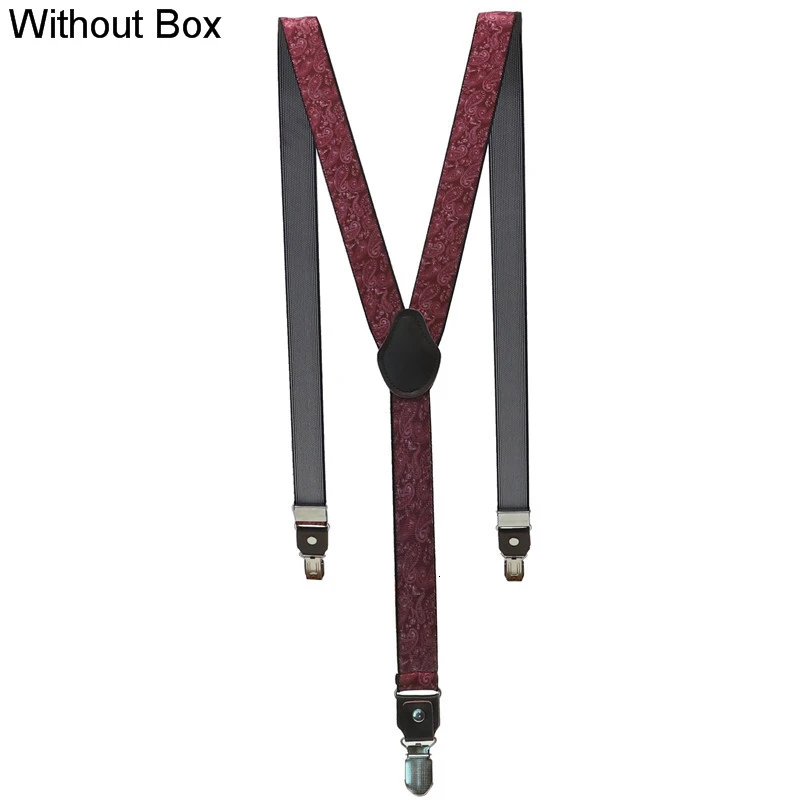 2 Without Box Эластичные подтяжки для детей ростом 2,5 см, унисекс, Детский костюм с принтом кешью для мальчиков и девочек, регулируемое кольцо, пояс-бандаж для Y-Back - Цвет: 2 Without Box