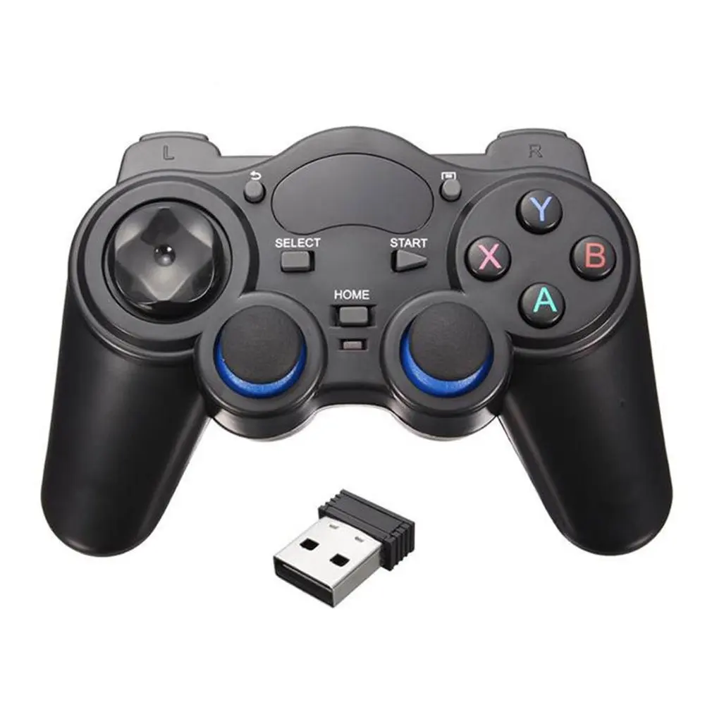 Wholesale 09JUw Smart Phone Wireless Handle Gamepad For Android Phone/PC Computer /PS3/TV Box Joystick 2.4G Joypad Game Remote Pad