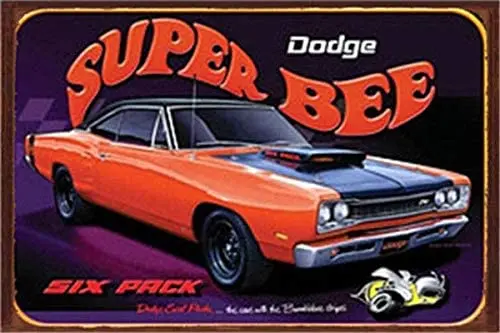 Винтажные металлические знаки на заказ 8x12-Super bee Dodge Chic Art Wall Decort Home Yard Signs Bar Hotel Cafe Pub