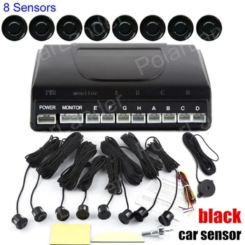 

Detector System Kit 12V 8 Sensors Sound Alert BEBE sound Alarm Car Parking Sensor Auto Reverse Backup Indicator Probe