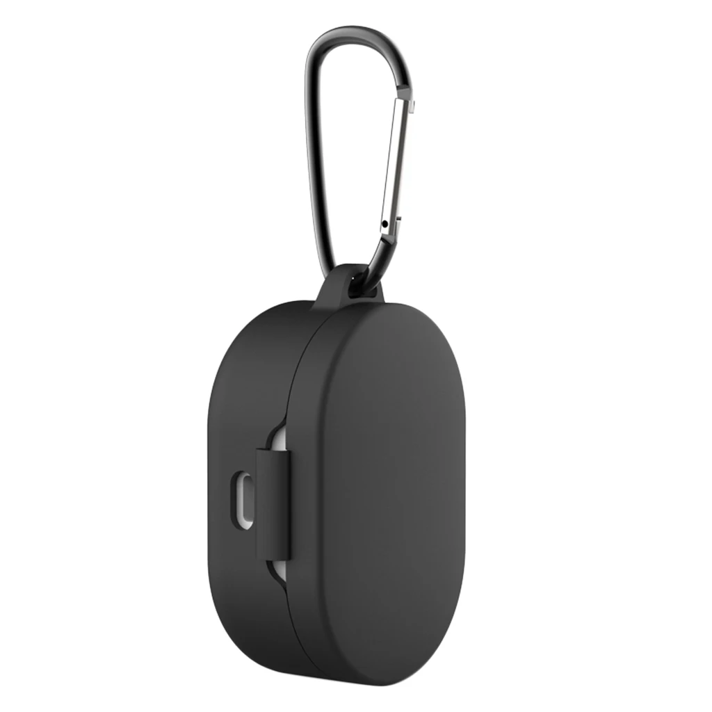 Black 71 x 46 x 31m Силиконовый защитный чехол с кольцом для Xiaomi mi Red mi AirDots, чехол для наушников, модная версия - Цвет: Black 71 x 46 x 31m